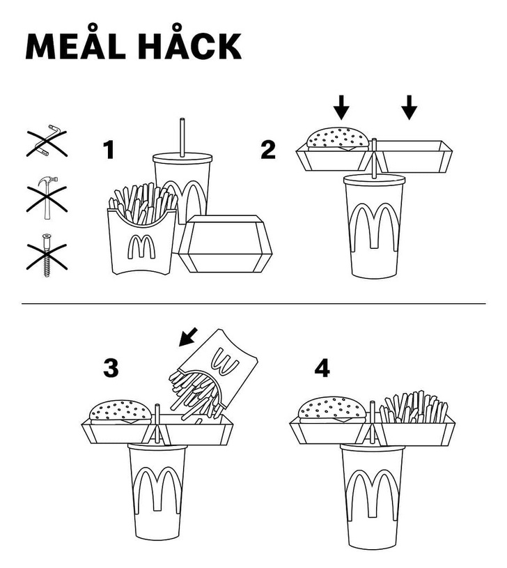 fast food eating trick